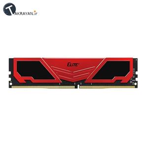 رم دسکتاپ DDR4 تک کاناله 2400 مگاهرتز CL16 تیم گروپ مدل Elite Plus ظرفیت 16 گیگابایت Team Group Elite Plus DDR4 2400MHz CL16 Single Channel Desktop RAM - 16GB