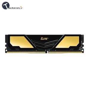 رم دسکتاپ DDR4 تک کاناله 2400 مگاهرتز CL16 تیم گروپ مدل Elite Plus ظرفیت 16 گیگابایت Team Group Elite Plus DDR4 2400MHz CL16 Single Channel Desktop RAM - 16GB