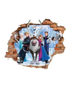 استیکر سه بعدی ژیوار طرح کارتون فروزن Zhivar Frozen Cartoon 3D Wall Sticker 