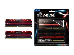 رم دسکتاپ DDR4 دو کاناله 2400 مگاهرتز CL15 تیم گروپ مدل Delta ظرفیت 8 گیگابایت Team Group Delta DDR4 2400MHz CL15 Dual Channel Desktop RAM - 8GB