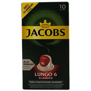 کپسول قهوه جاکوبز  مدل Lungo Classico بسته 10 عددی Jacobs Lungo Classico Coffee Capsule Pack of 10