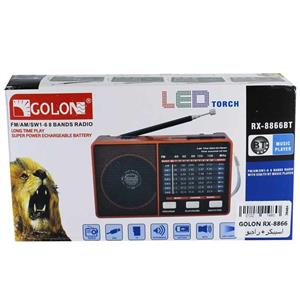 اسپیکر بلوتوثی قابل حمل گولون مدل RX-8866BT