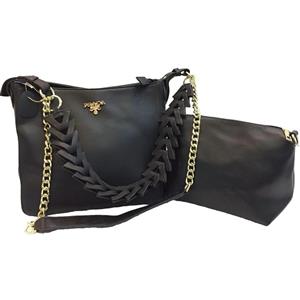 ست کیف دستی و کیف کوچک رودوشی زنانه پرادا مدل 630 Prada 630 Women Hand Bag  and  Small Shoulder Bag Set
