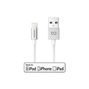 کابل شارژر 3 متری ایفون Lightning نزتک مدل MFI TPE 3M NAZTECH MFi Charge Sync USB Cable 