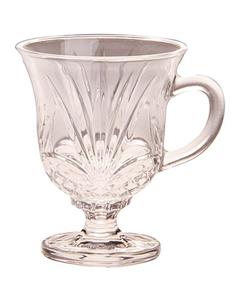 ست فنجان و نعلبکی راشا مدل کریستال-مجموعه شش عددی Rasha Crystal Cup And Saucer-Pack Of 6