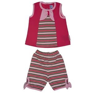 ست لباس دخترانه آدمک مدل 2315001R Adamak 2315001R Baby Girl Clothing Set