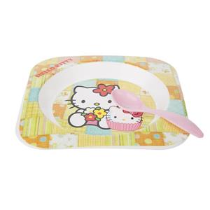 ست 2 تکه غذاخوری کودک بلو بیبی مدل Hello Kitty M0023 Blue Baby Hello Kitty M0023 Baby Feeding Set 2 Pcs