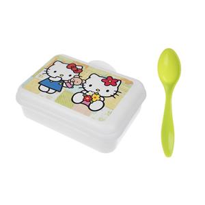 ست 2 تکه غذاخوری کودک بلو بیبی مدل Hello Kitty M0024 Blue Baby Hello Kitty M0024 Baby Feeding Set 2 Pcs