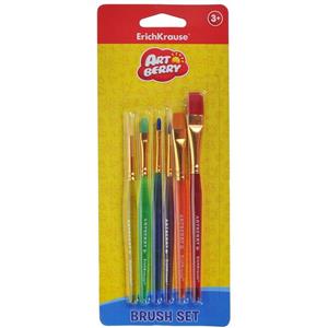 قلم مو اریک کراوزه سری آرت بری بسته 6 عددی Erichkrause Art Berry Brush Pack of 6