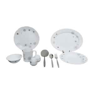 سرویس غذاخوری  45 پارچه مورانو طرح پینار خاکستری Morano Gray Pinar Dinnerware Set 45 Pieces