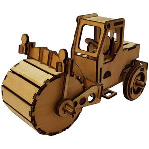 پازل سه بعدی چوبی برتاریو مدل غلتک راه سازی Bertario Road Roller 3D Wooden Puzzle