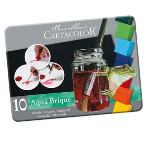 آبرنگ 10 رنگ کرتاکالر مدل 45510 Cretacolor 45510 10 Color Aqua Brique