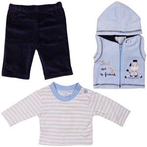 ست لباس نوزاد اهم و امی مدل Jack and his Friend-بسته 3 عددی Ohm And Emmy Jack and his Friend Baby Clothing Set Pack Of 3