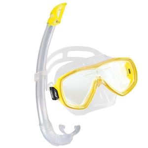 مجموعه ماسک و اسنورکل کرسی مدل Onda Mare Yellow Cressi Onda Mare Yellow Snorkeling Set