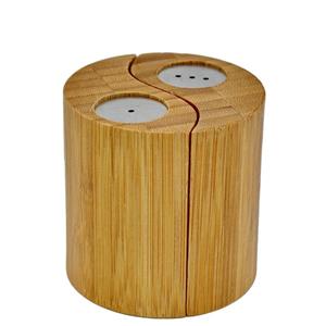 ست نمکدان و فلفل بامبو پی ست گیفت مدل JL034 P Best Gift JL034 Bamboo Salt And Pepper Shaker