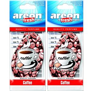 خوشبو کننده ماشین آرئون مدل Refreshment Coffee- بسته 2 عددی Areon Refreshment Coffee Car Air Freshener- Pack of 2