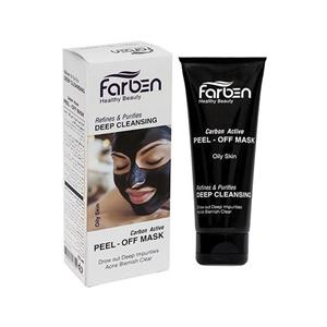 ماسک صورت فاربن سری Oily Skin مدل Carbon Active حجم 75 میلی لیتر Farben Oily Skin Carbon Active Face Mask  75ml