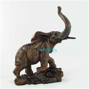 مجسمه فیل پلی رزین سایز  23cm 