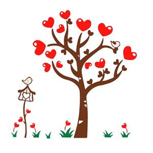 استیکر دکو پدیده مدل درخت عاشق Deco Padideh Lover Tree Sticker 