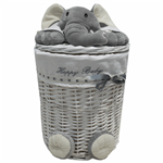 Elegant ElephantLarge Cloth Basket