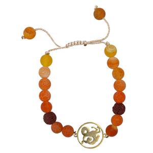 دستبند نوژین مدل دی نارنجی Nojin Orange Dey Bracelet