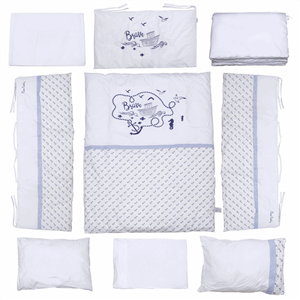 سرویس 9 تکه خواب کودک پیرکاردین مدل little Brave Sa Pierre Cardin Baby Bed Set Pieces 
