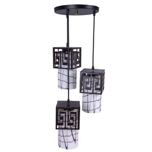 چراغ آویز سهیل سه شعله مدل Versace Soheil Versace Three Branch Hanging Light