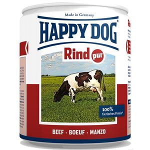 کنسرو سگ هپی داگ حاوی گوشت خالص گوساله 400 گرمی Happy Dog Rind Pur gr 