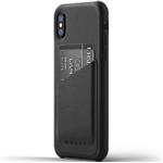 MUJJO iPhone X Full Leather Wallet Case - Black CS-092