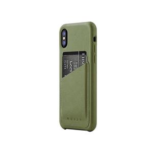 موژو کیس چرم طبیعی مخصوص ایفون ایکس مدل CS 092 خاکستری MUJJO iPhone X Full Leather Wallet Case Gray 