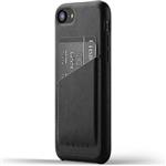 MUJJO iPhone 8 Full Leather Wallet Case - Black CS-090