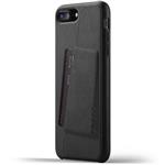 MUJJO iPhone 8 Plus Full Leather Wallet Case - Black CS-091