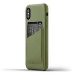 MUJJO iPhone X Full Leather Wallet Case - Tan CS-092