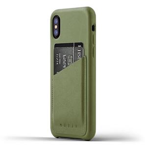 MUJJO iPhone X Full Leather Wallet Case - Tan CS-092