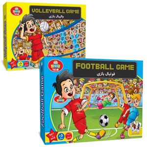 مجموعه بازی فکری فوتبال و والیبال تی توی مدل Football and Volleyball game T.toys Football and Volleyball Game Intellectual Game
