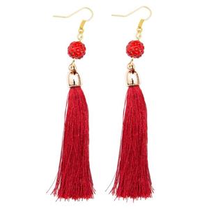 گوشواره نوژین مدل Red Pendant Nojin Earrings 