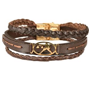  دستبند کهن چرم طرح تولد مهر مدل BR180-7 Kohan Charm Mehr BR180-7 Bracelet