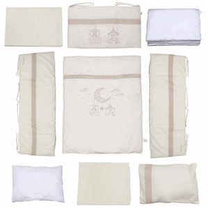 سرویس 9 تکه خواب کودک پیرکاردین مدل Dream In Cream