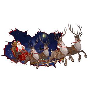 استیکر سه بعدی ژیوار طرح Santa Clause Zhivar 3D Wall Sticker 