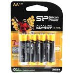 Silicon Power Alkaline Ultra AA Battery Pack Of 4