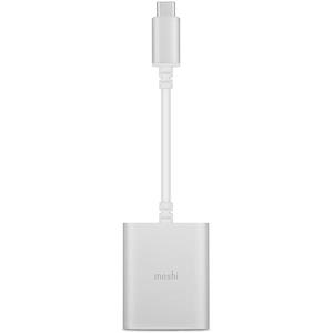 مبدل USB-C به جک 3.5 میلی متری و  USB-C موشی مدل Digital Audio Moshi Digital Audio USB-C To 3.5mm and USB-C Adapter