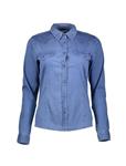 شومیز جین آستین بلند زنانه women Denim Long Sleeve Shirt