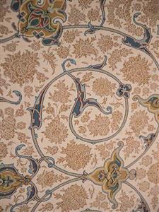 فرش مشهد اردهال طرح 103 رنگ نسکافه ای 1200 شانه استاندارد