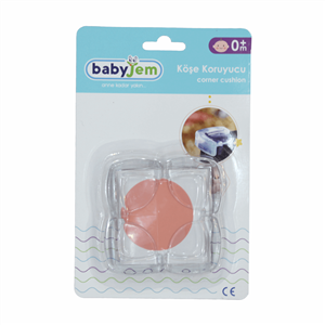 محافظ گوشه بیبی جم مدل 522 بسته 4 عددی Babyjem Transparent Corner Guard Pack Of 