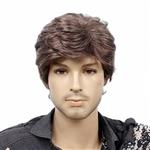 STfantasy Mens Wig Short Wavy Synthetic Hair