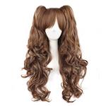 MapofBeauty Long Curly Clip on Ponytails Wig