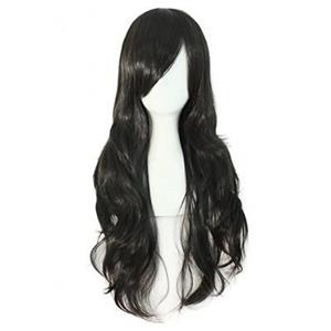 کلاه گیس مپ آف بیوتی زنانه بلند مدل چتری و حالت دار  MapofBeauty Women Side Bangs Long Curly Wig