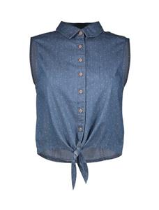 شومیز جین آستین حلقه ای زنانه Women Denim Sleeveless Shirt
