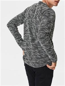 سویشرت نخی جلو بسته مردانه Men Cotton Close-Front Sweatshirt 