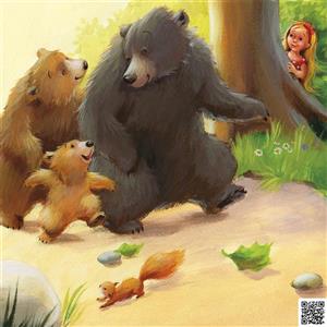تابلو قصه گو گالری هنری پیکاسو طرح قصه دخترک مو طلایی و سه خرس Picasso Art Gallery Goldilocks and the Three Bears Storyteller Board